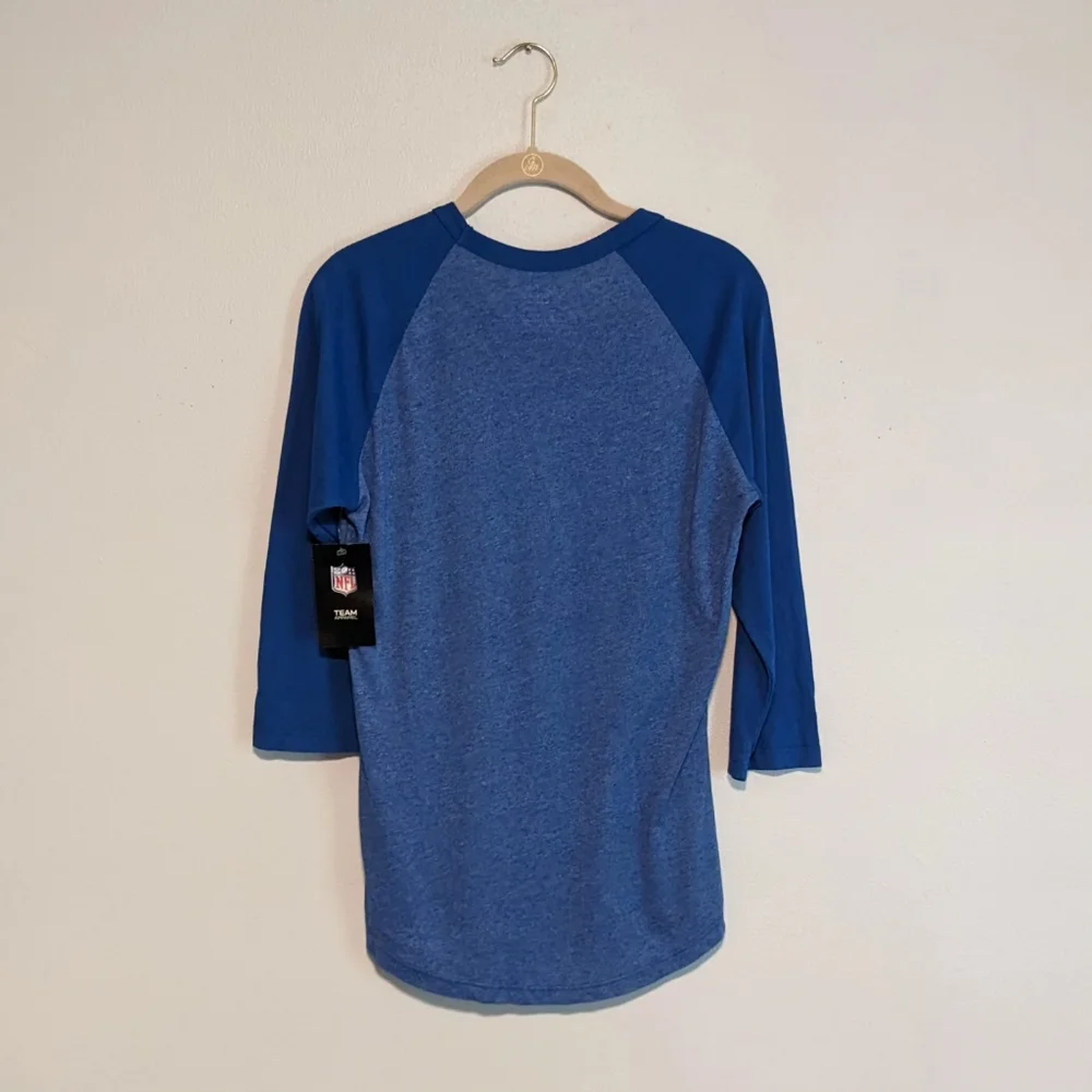 MAJESTIC THREADS NFL LA Rams 2022 Super Bowl LVI 3/4 Sleeve T-Shirt Medium - Picture 6 of 6